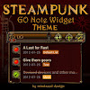 Steampunk GO Note Widget Theme