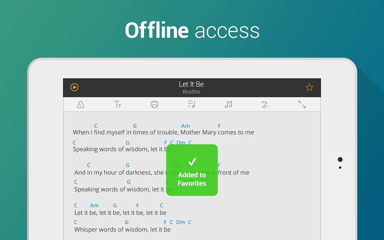Ultimate Guitar Tabs & Chords Android Gitar Şarkı Akort ve Nota Uygulaması FULL APK İndir - androidliyim