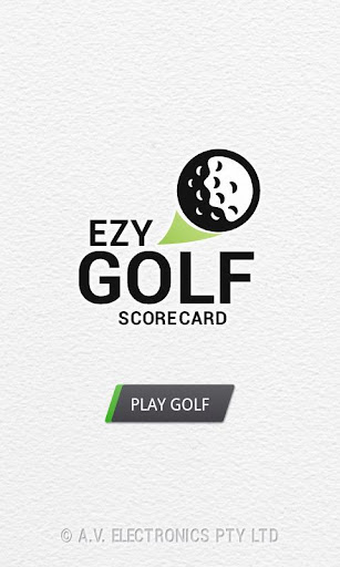 Ezy Golf Scorecard