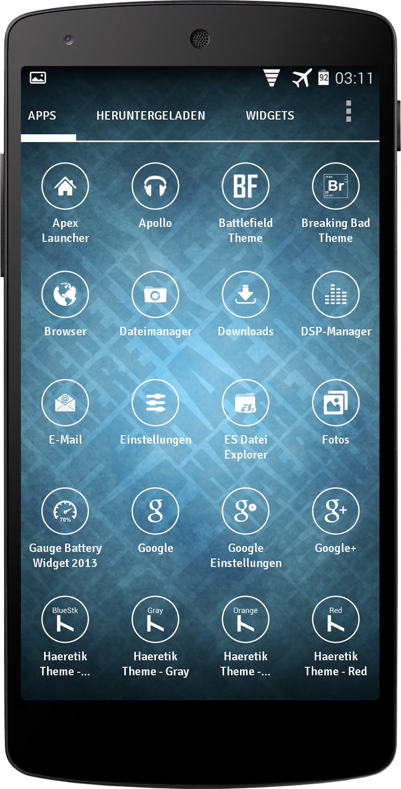 Apex/Nova - Pure White Circle Screen 2