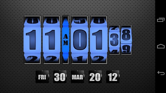 Free 3D Rolling Clock BLUE APK for PC