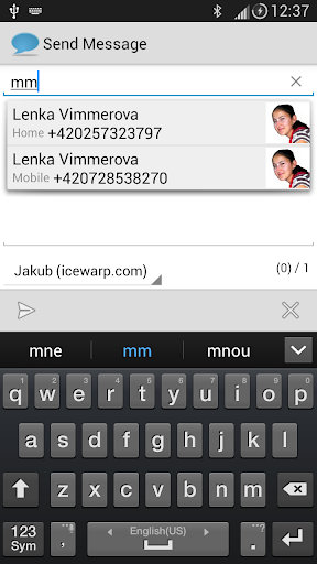 Send Message + SMS Server