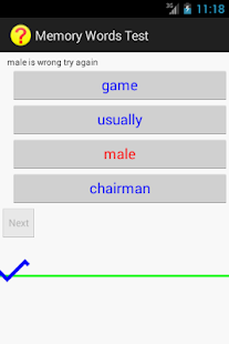 download Memory Words Test Training free