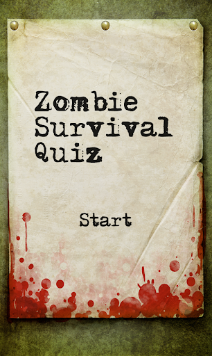 Zombie Survival Quiz