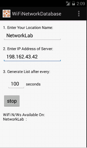 WiFi Network Database