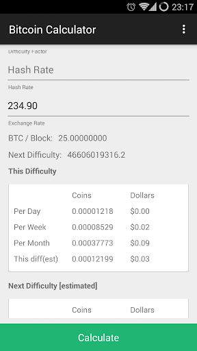 Bitcoin Calculator