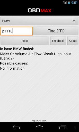 【免費交通運輸App】OBD Trouble Codes(DTC) OBDmax-APP點子