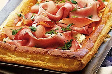 No-fuss ham & crème fraîche tart