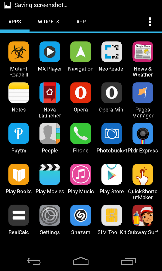 Ios7 Flat (APEX NOVA GO THEME) - screenshot