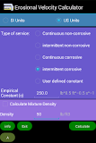 Erosional Velocity Calculator