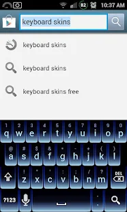 Blue Neon Keyboard Skin