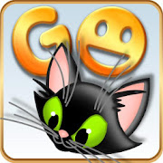 GOSMS/POPUP THEME Black Kitty 1.0 Icon