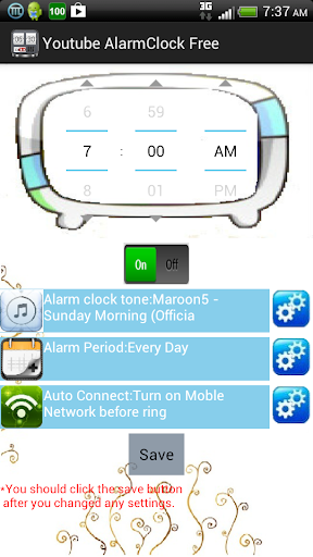 MidiTube Alarm Clock