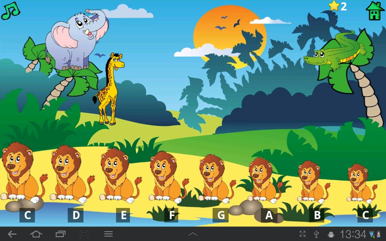Android application Kids Fun Animal Piano Free screenshort