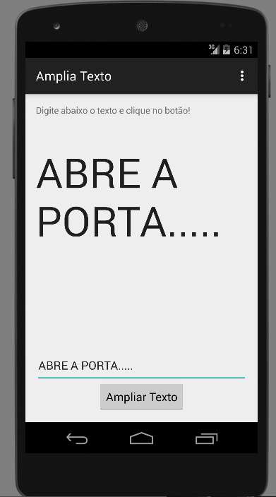 Amplia Texto Screen 2
