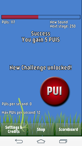 PUI game full of mini tapgames