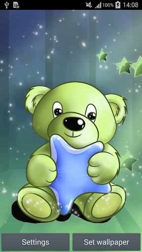 【免費個人化App】Teddy Bear Live Wallpaper-APP點子