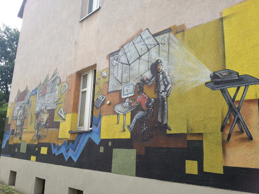 Graffiti in der Schornsteinfegergasse