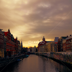 Amsterdam Canals by Marilyn O'Loughlin - Buildings & Architecture Public & Historical
