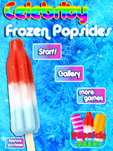 Celebrity Frozen Ice Popsicles