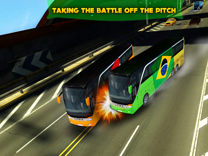 Soccer Team Bus Battle Brazil