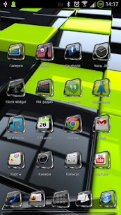 Next Launcher Theme Glass 3D - screenshot thumbnail