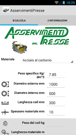 CoilWeight Asservimenti Presse