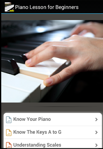 Piano lessons for beginners