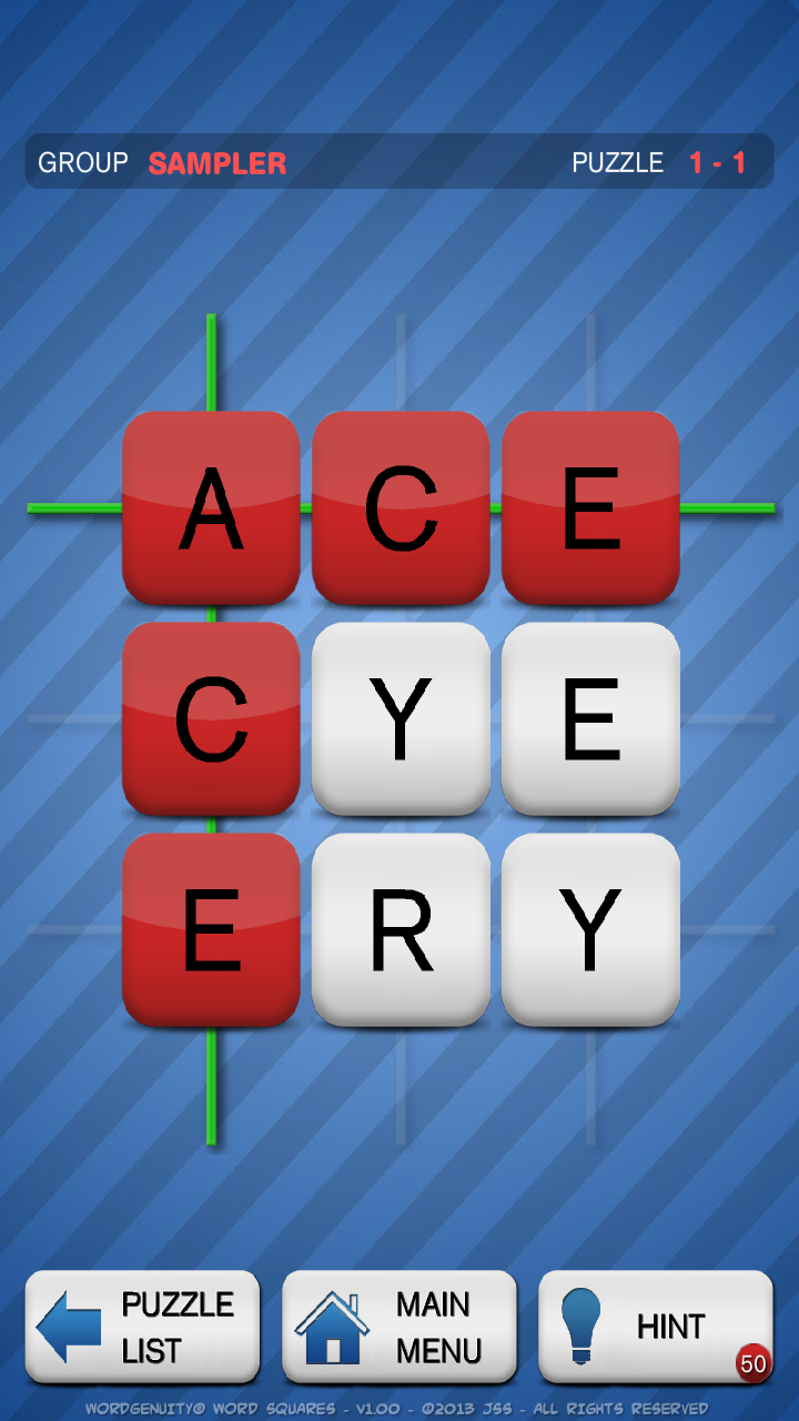 Wordgenuity® Word Squares Full Screen 3