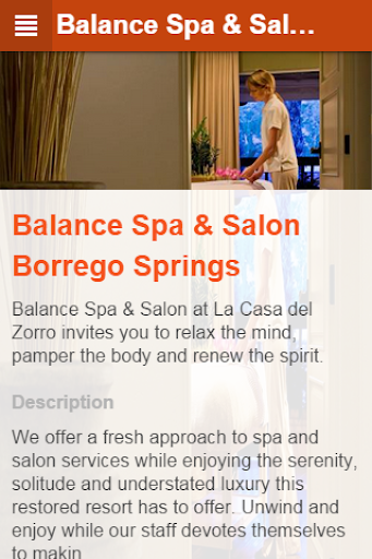 【免費健康App】Balance Spa Borrego Springs-APP點子