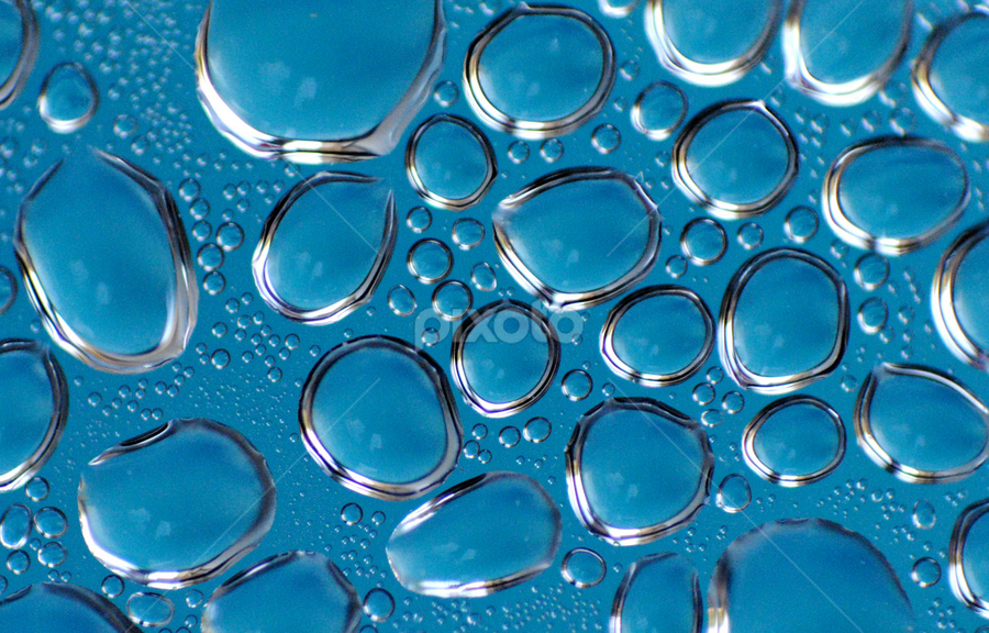 lost in blue by Nina Kriznic - Abstract Water Drops & Splashes