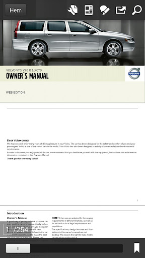 【免費書籍App】Volvo XC70 Owners Manuals-APP點子