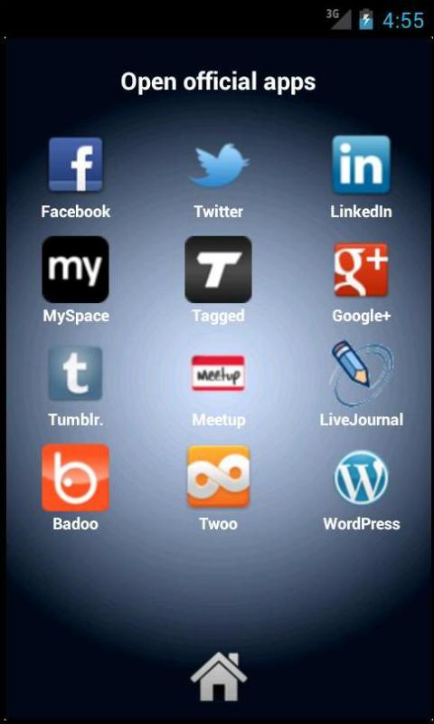 Socialize:Social Network Hub Screen 3