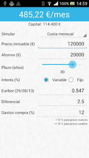 Simulador Hipoteca