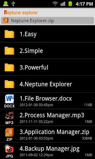 Neptune file explorer