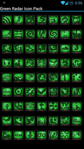 【免費個人化App】Green Radar - Icon Pack-APP點子