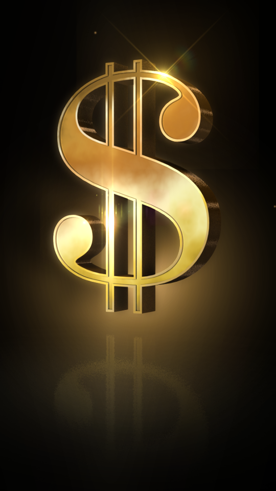Dollar Sign Live Wallpaper Screen 1