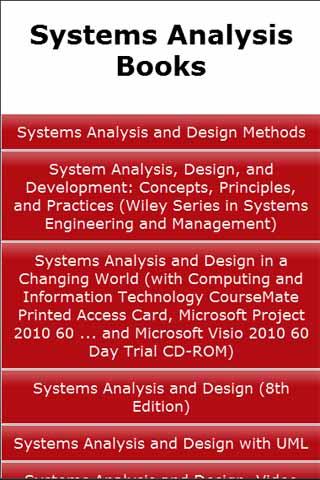 Systems Analysis Books