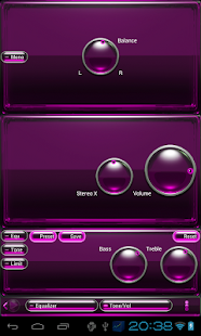 Poweramp skin pink glass Screenshots 9
