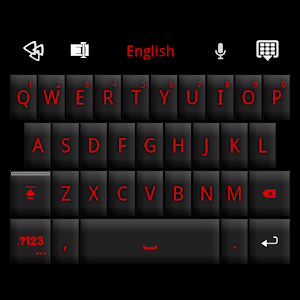 GO Keyboard Black Red Theme