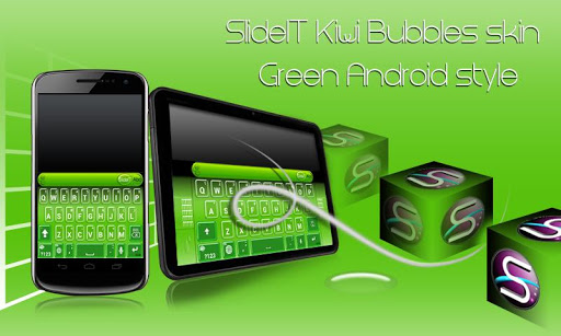 SlideIT Kiwi Bubbles Skin