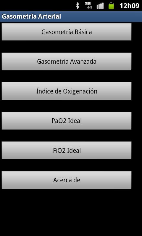 Gasometría Arterial Screen 3