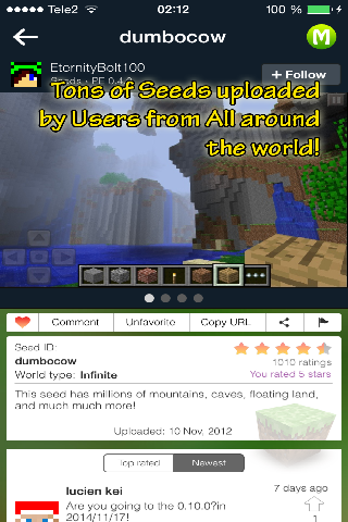 【免費冒險App】Minecraft Seeds Lite-APP點子