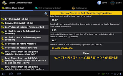 Soil & Earthwork Calc. Tablet poster 4