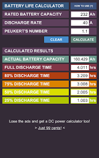 DC Battery Life Calc Free(圖5)-速報App