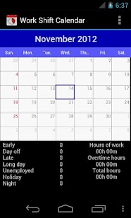 Shift Work Days - Calendar Planning for Shift Worker on the App Store