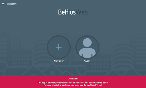 BelfiusWeb Tablet