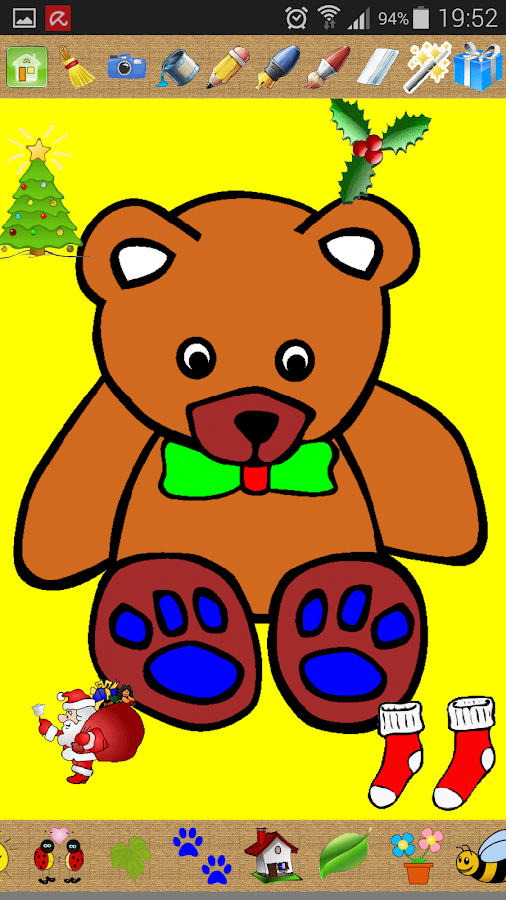 Buku Mewarnai Natal Apl Android Google Play Screenshot Permainan Pohon