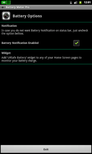 URSafe Battery Meter