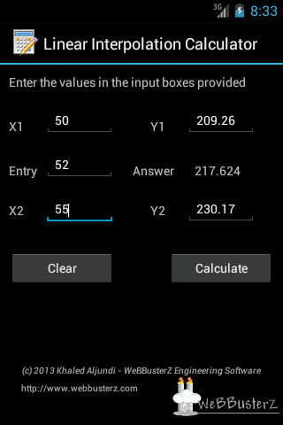 Interpolation Calculator